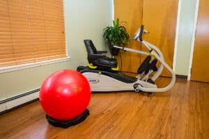 therapy gym at the Lakeside Post Acute facility
